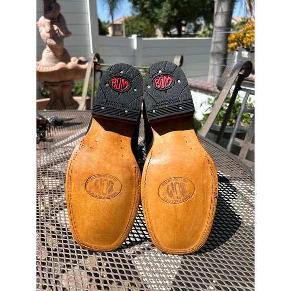 Women Cowgirl Square Toe Black Boots - Picture 6 of 6